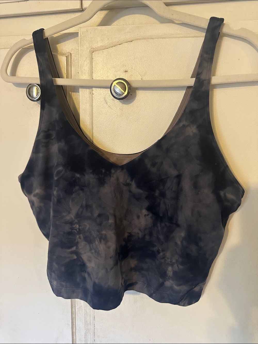 LULULEMON Align Crop Tank Top Diamond Dye Lunar Rock True Navy - Picture 4 of 9